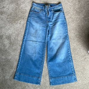 Madewell wide leg crop jeans